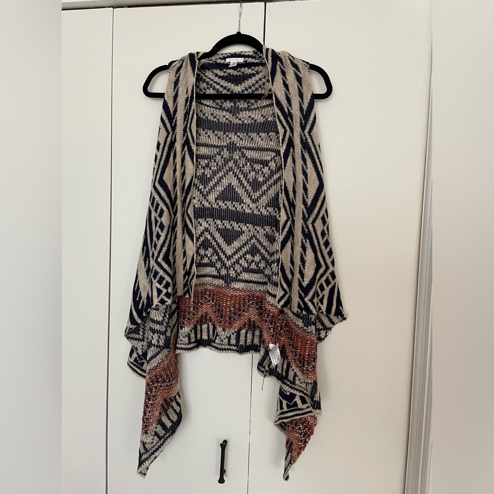 Xhilaration Knit Open Front Vest